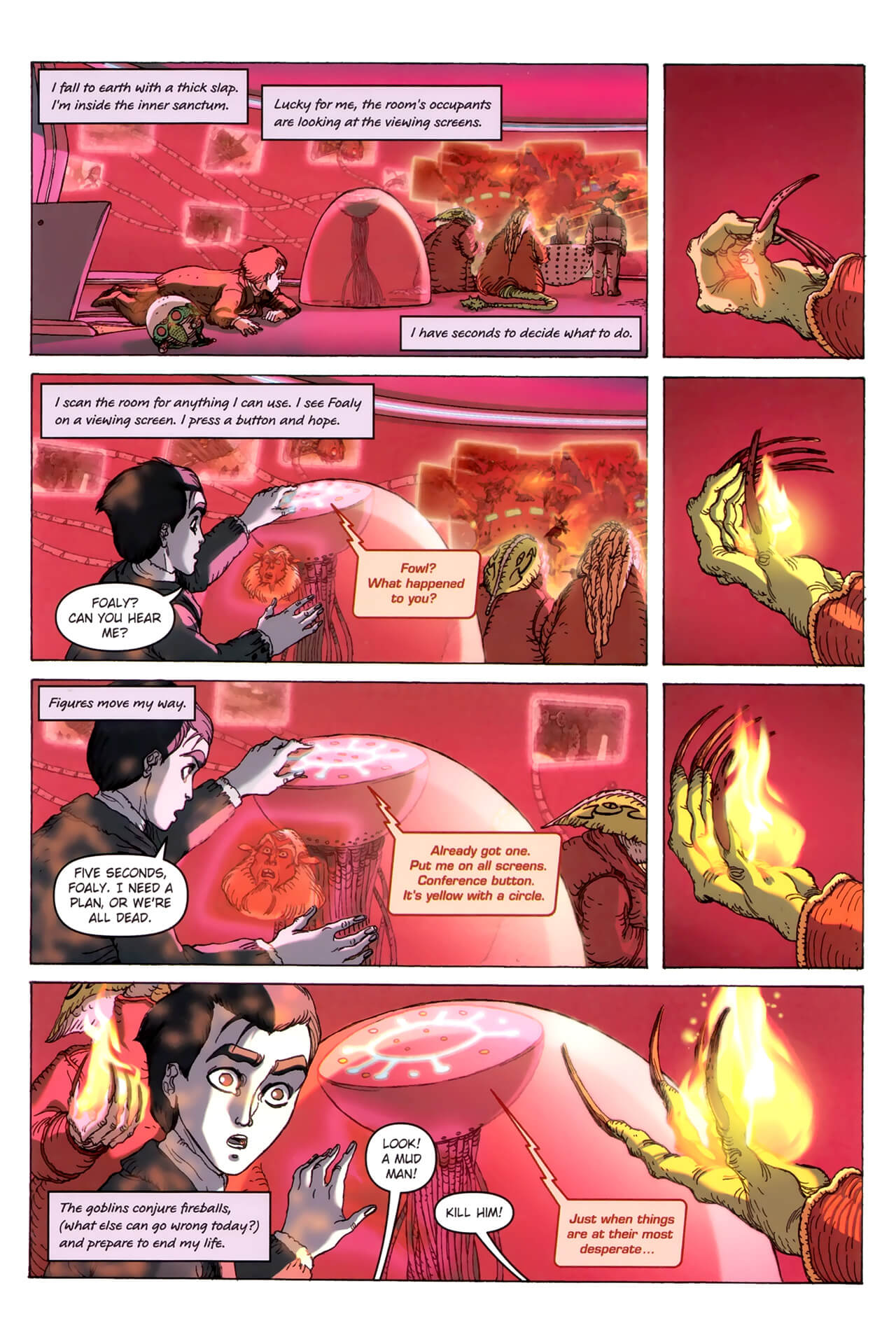 page 111 of artemis fowl the arctic incident graphic novel