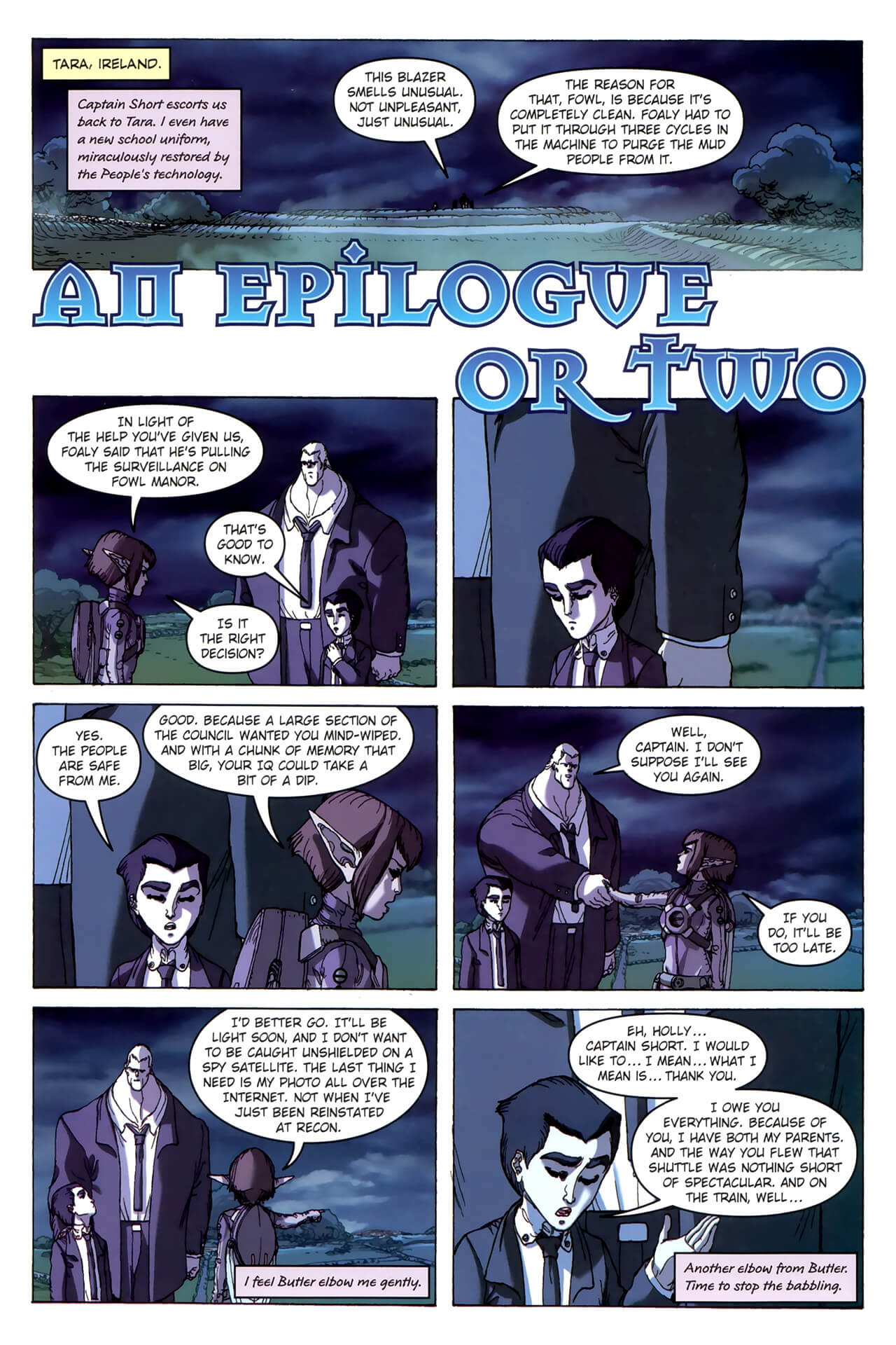 page 121 of artemis fowl the arctic incident graphic novel
