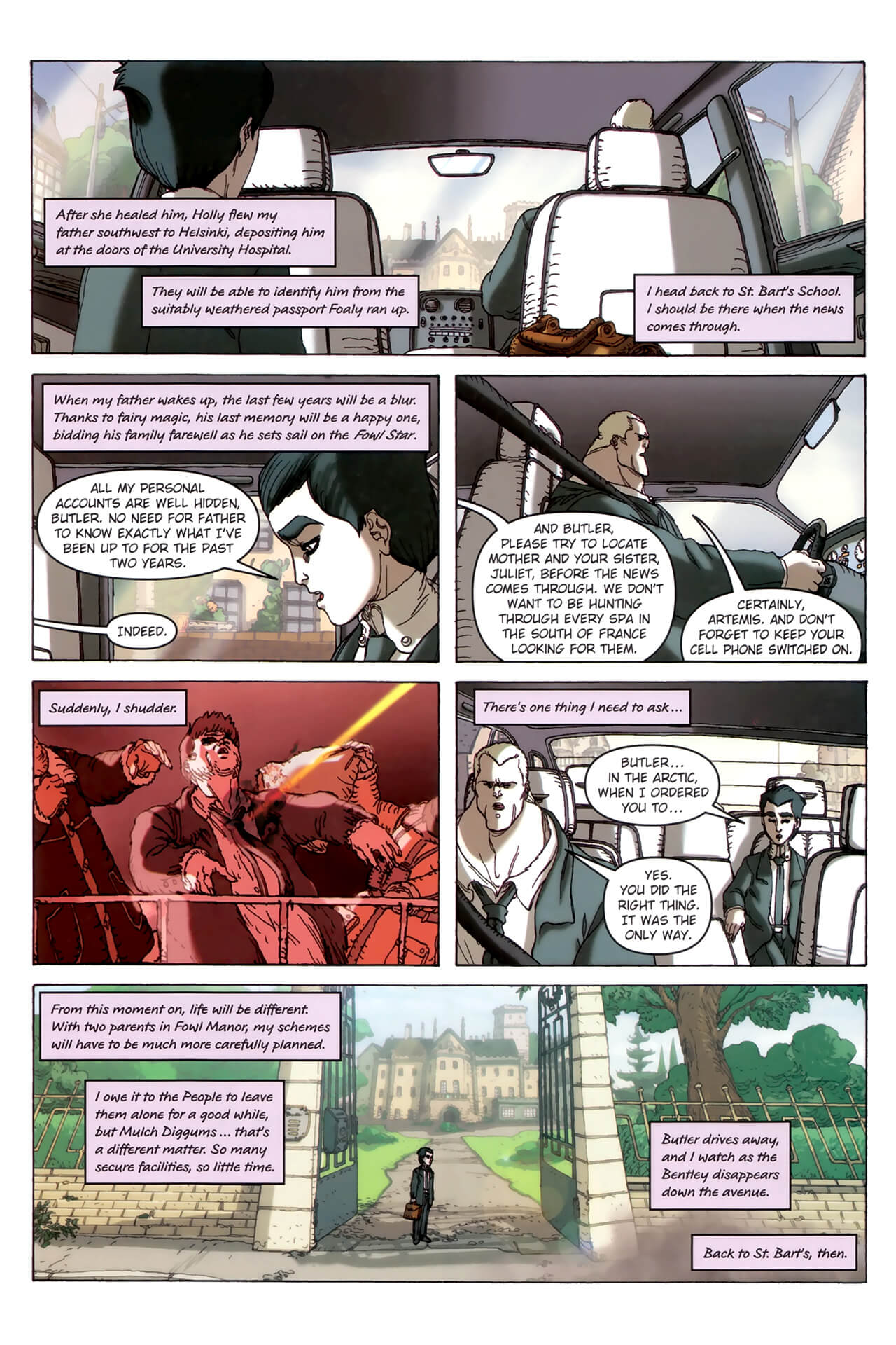 page 123 of artemis fowl the arctic incident graphic novel