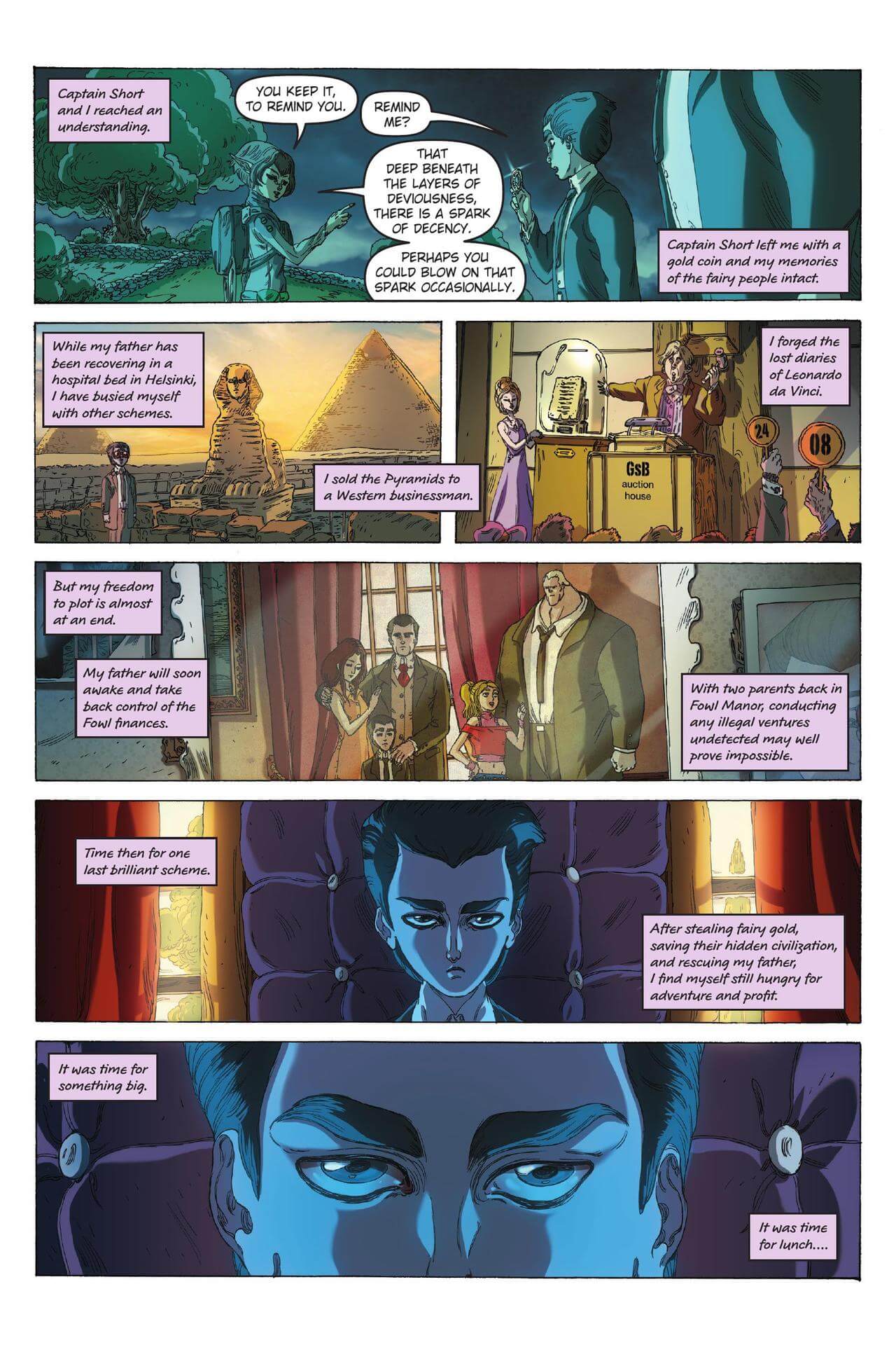 page 3 of artemis fowl eternity code graphic novel