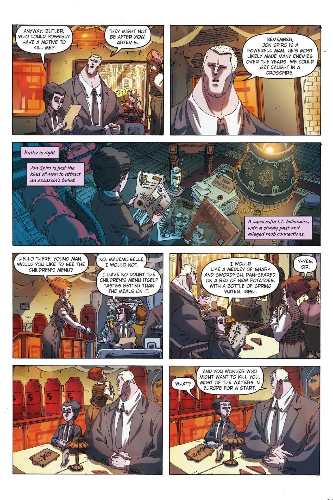 page 5 of artemis fowl eternity code graphic novel