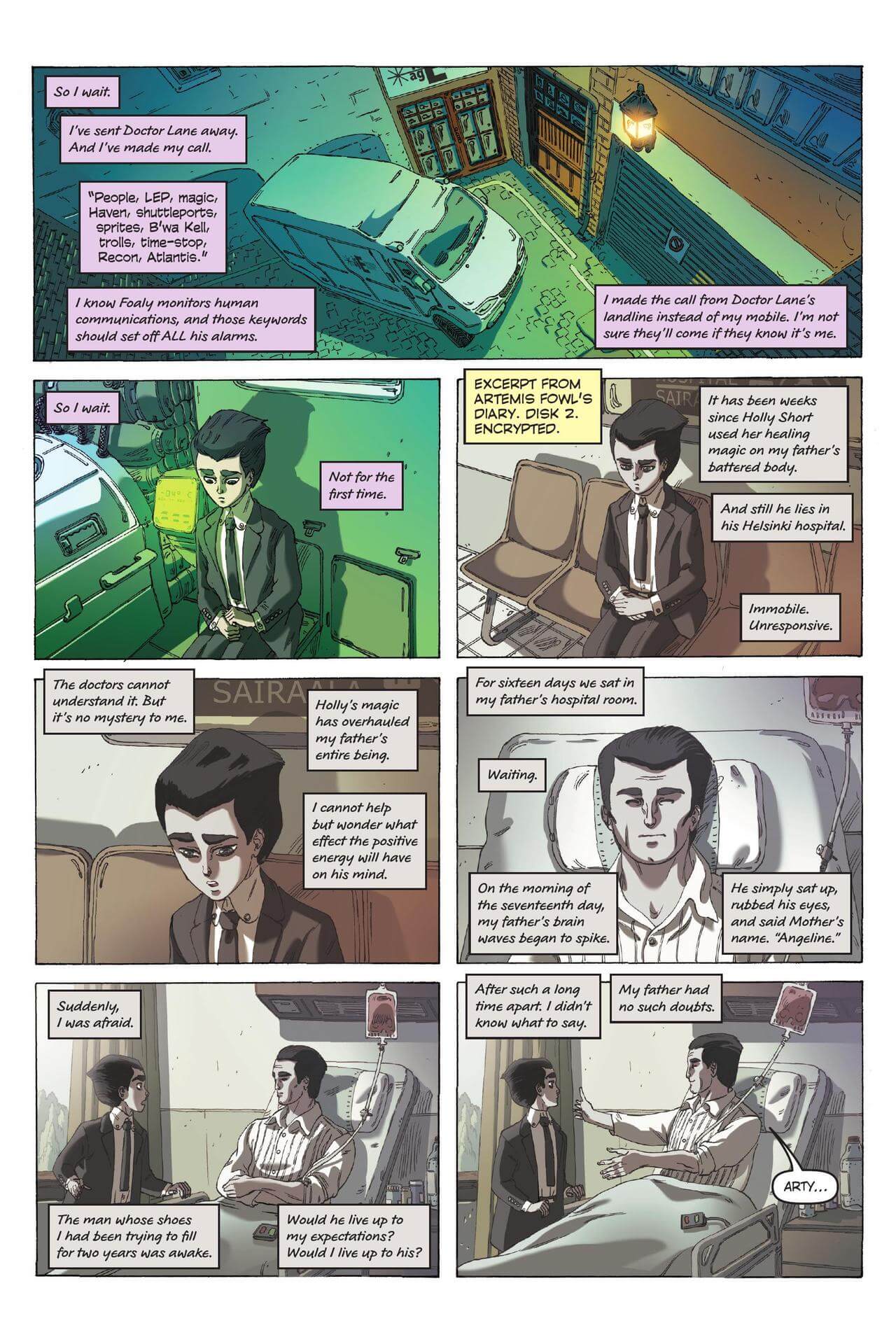 page 31 of artemis fowl eternity code graphic novel
