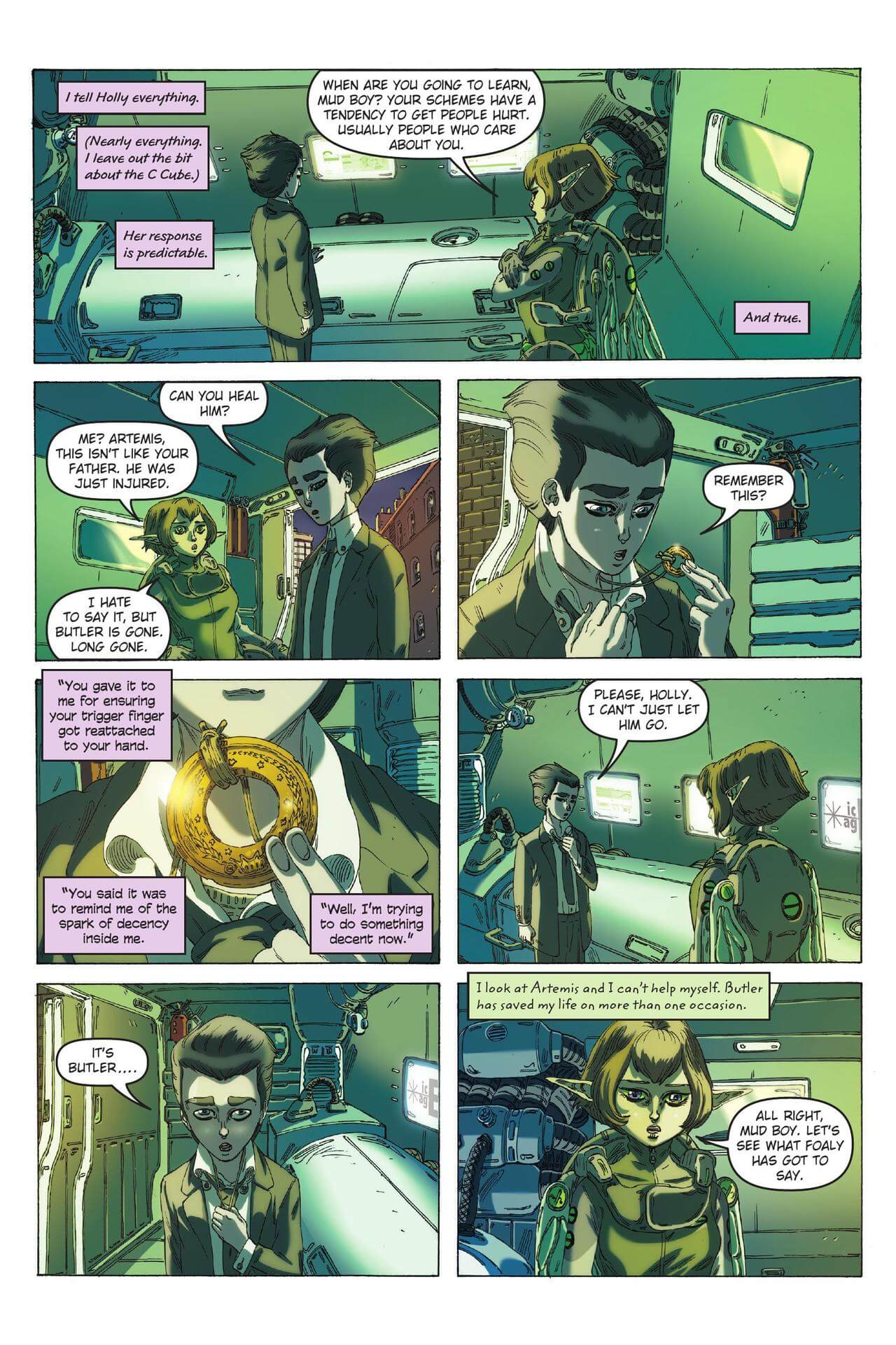 page 33 of artemis fowl eternity code graphic novel