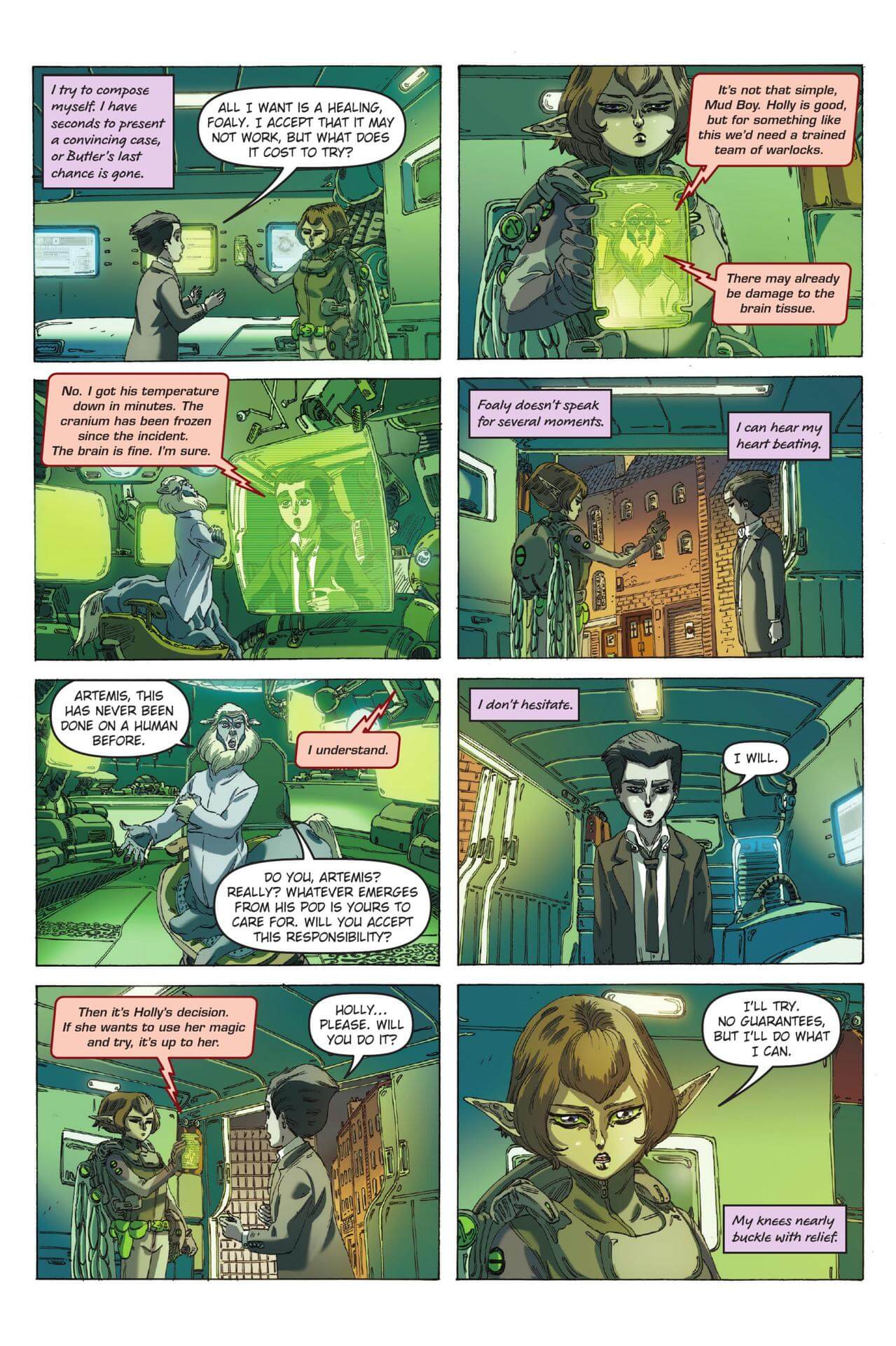 page 34 of artemis fowl eternity code graphic novel
