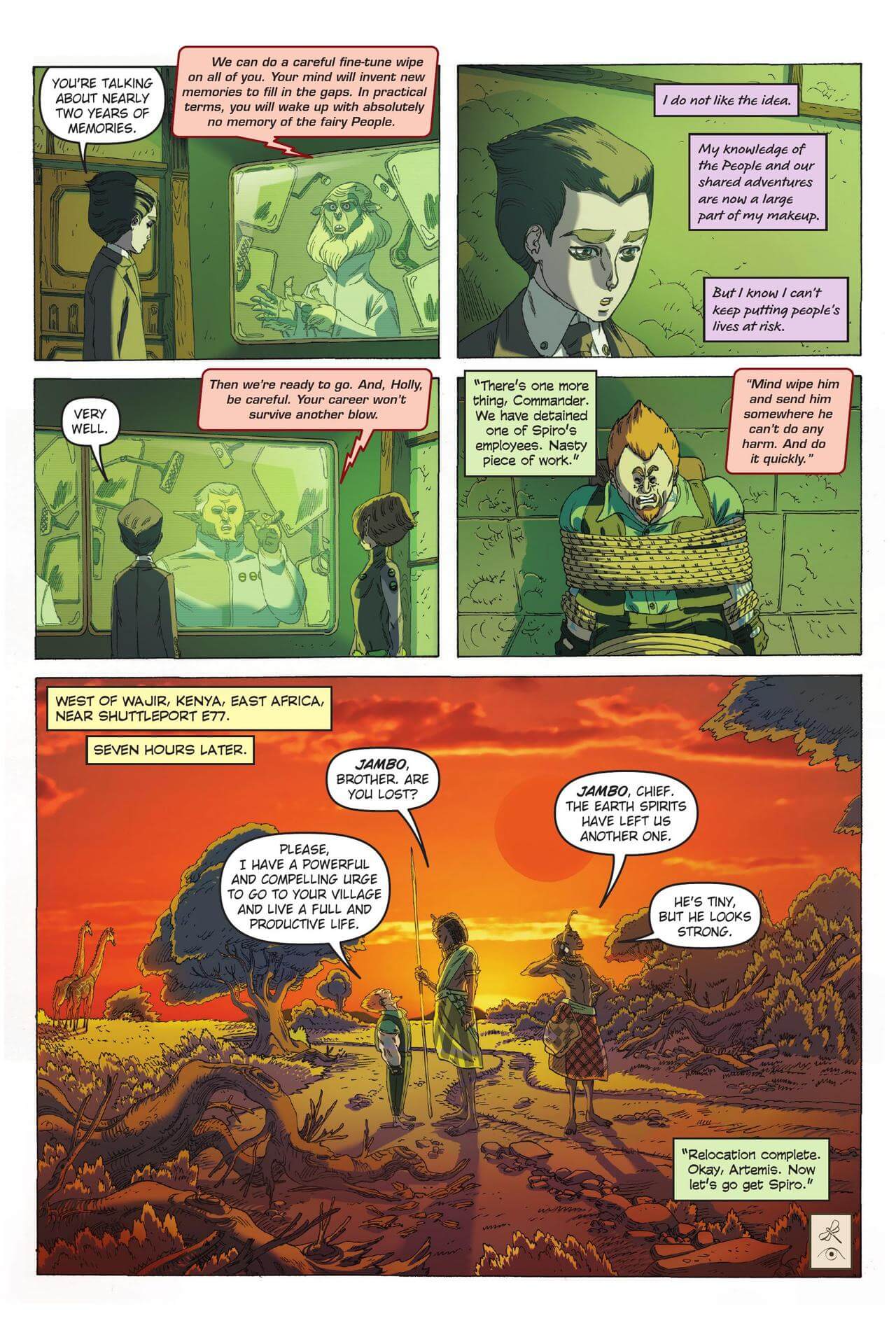 page 63 of artemis fowl eternity code graphic novel