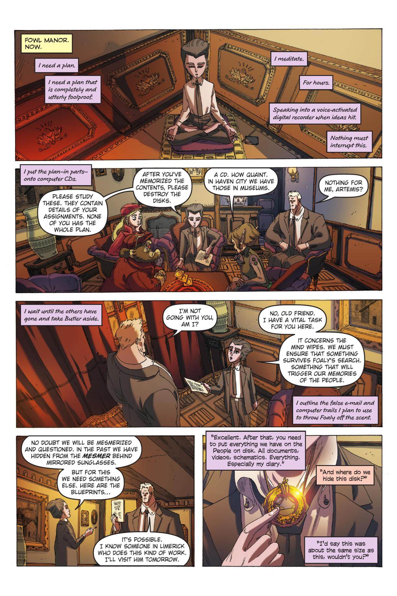 page 65 of artemis fowl eternity code graphic novel