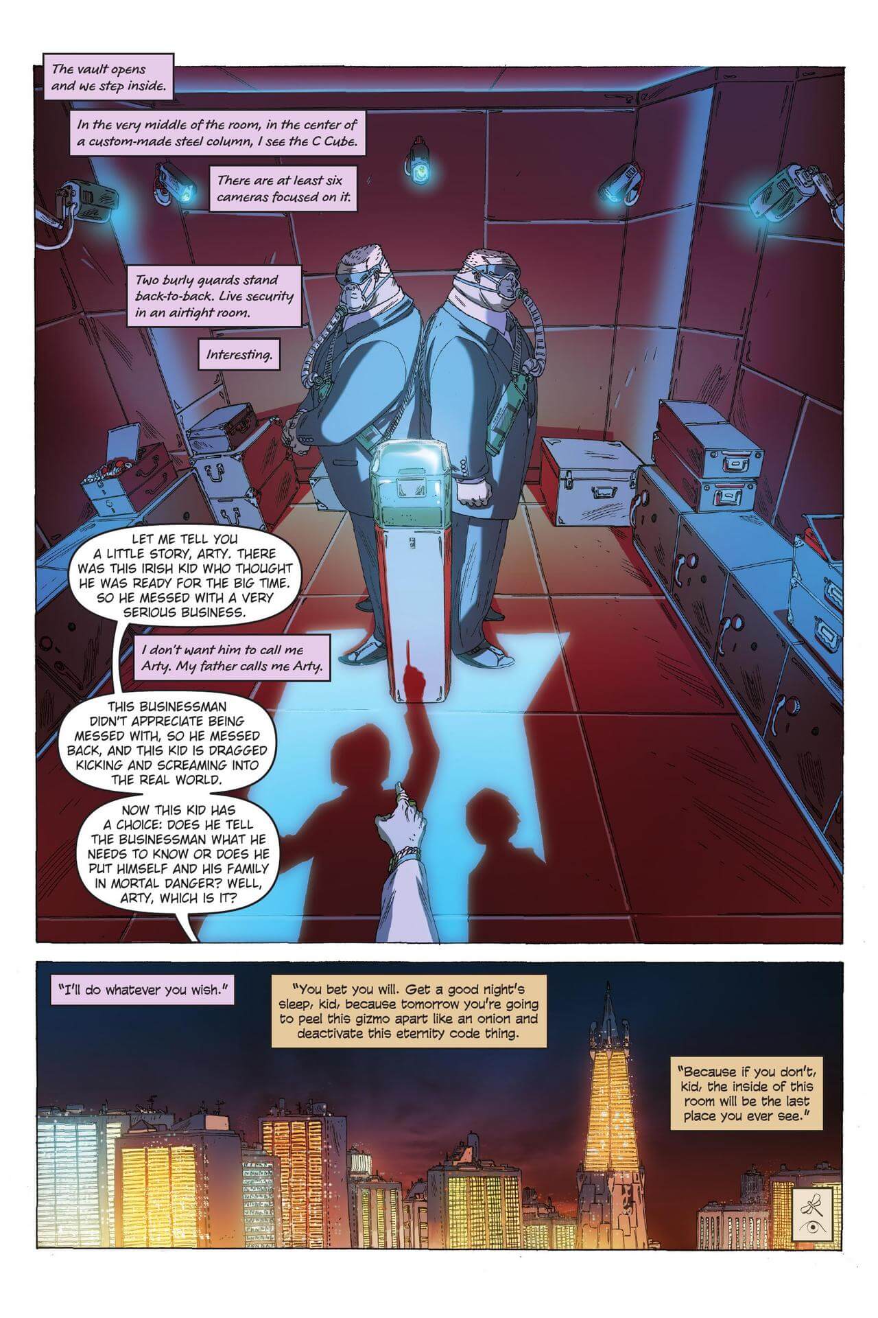 page 73 of artemis fowl eternity code graphic novel