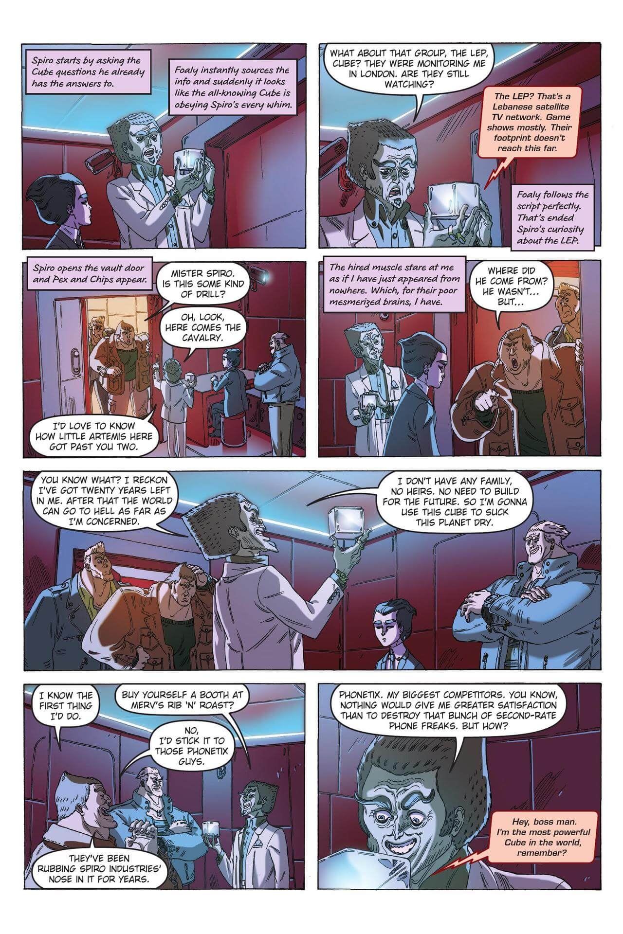 page 91 of artemis fowl eternity code graphic novel