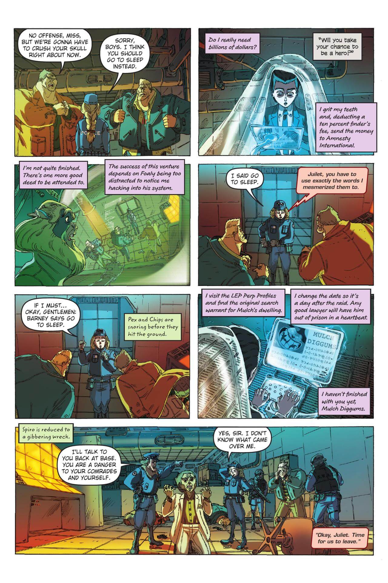 page 99 of artemis fowl eternity code graphic novel