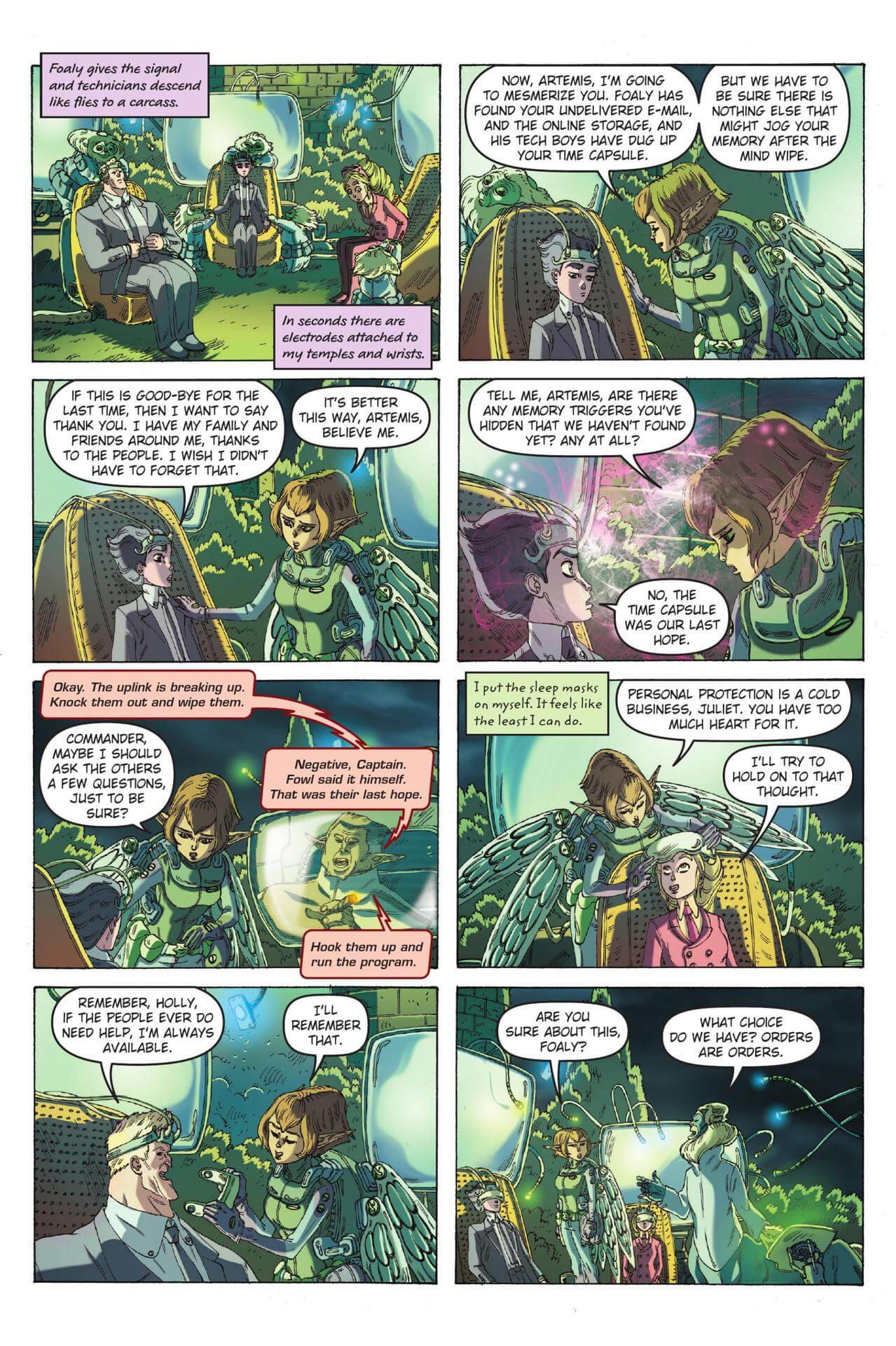 page 105 of artemis fowl eternity code graphic novel