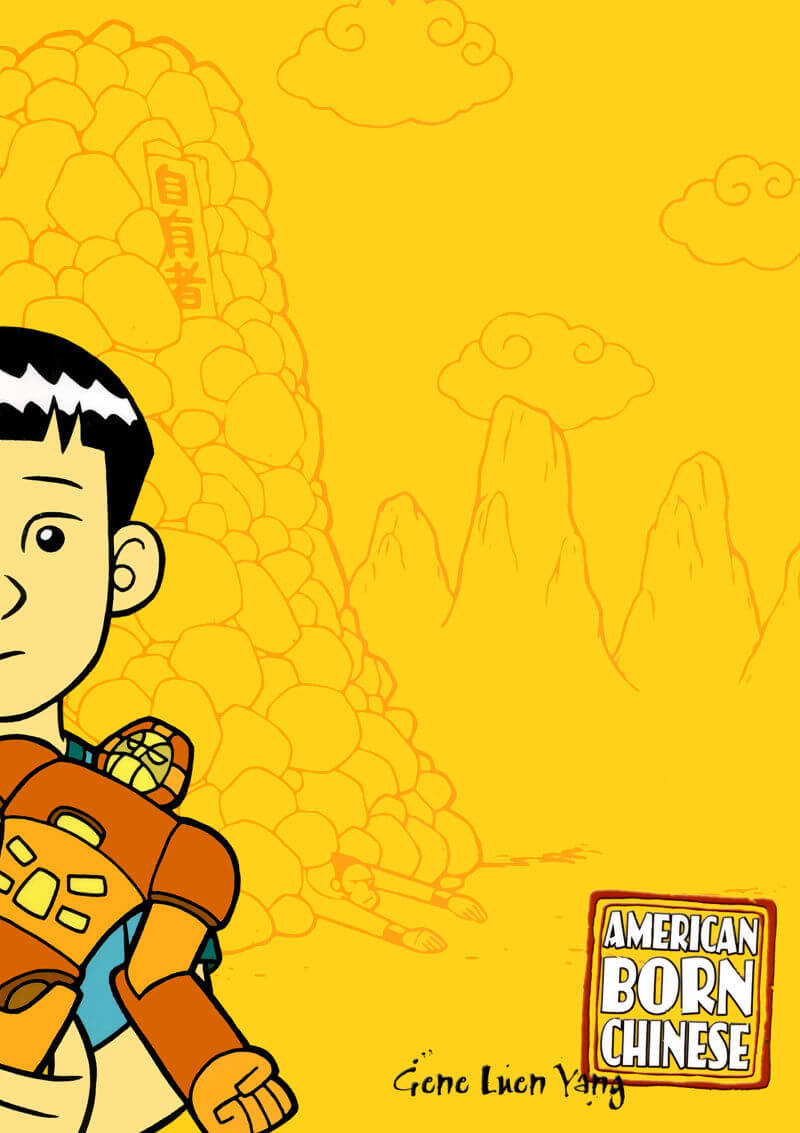 cover of american born chinese graphic novel