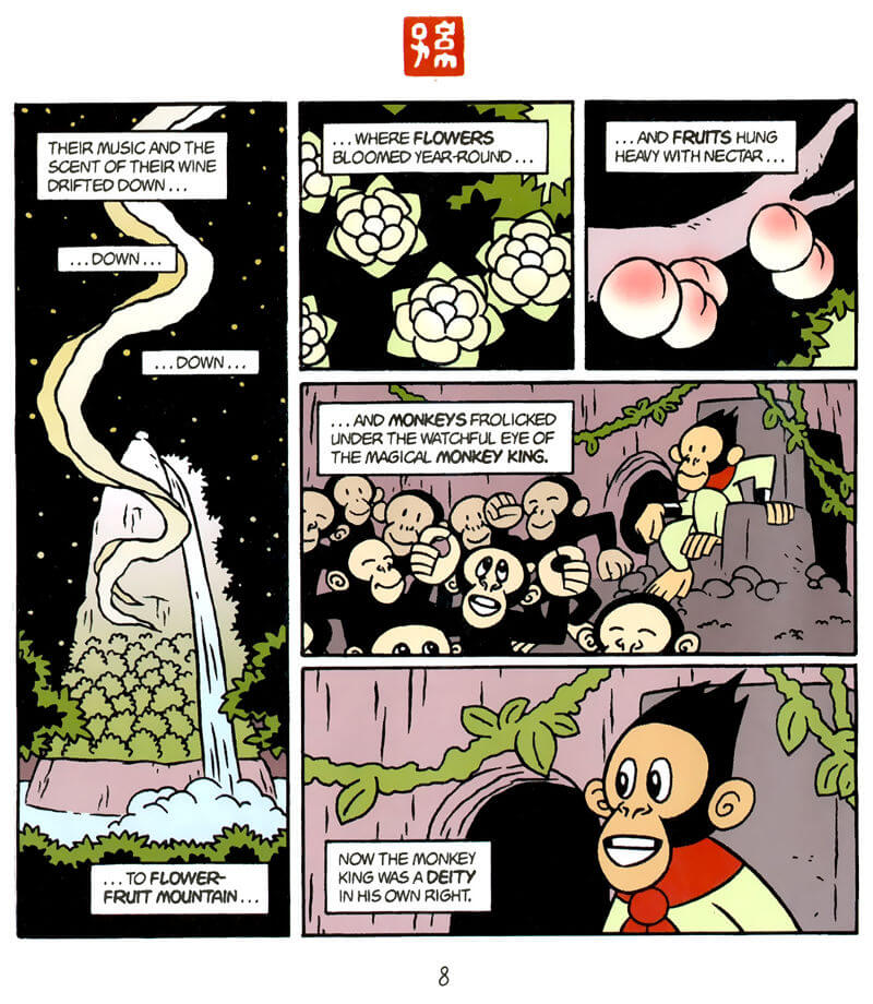 page 8 of american born chinese graphic novel
