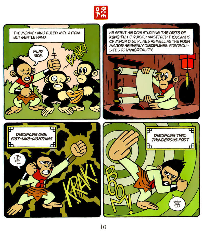 page 10 of american born chinese graphic novel