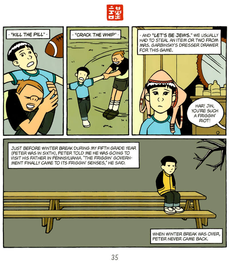 page 35 of american born chinese graphic novel