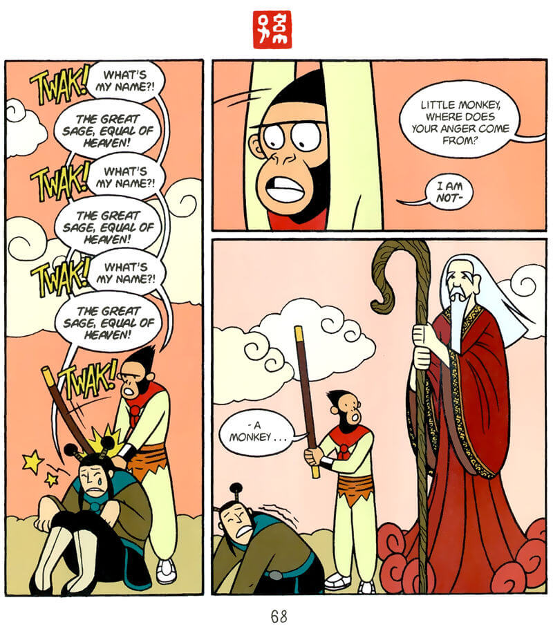 page 68 of american born chinese graphic novel