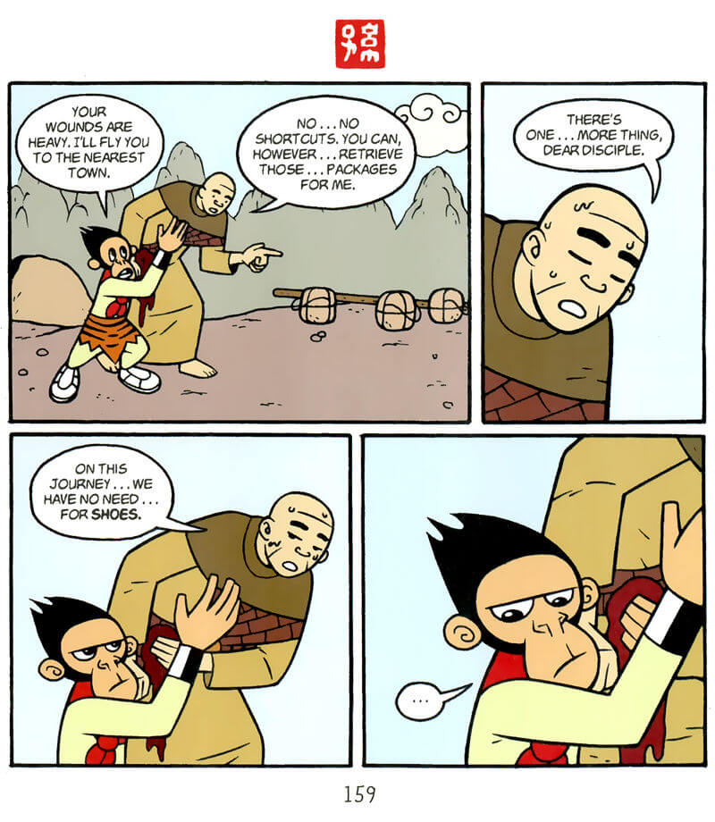 page 159 of american born chinese graphic novel