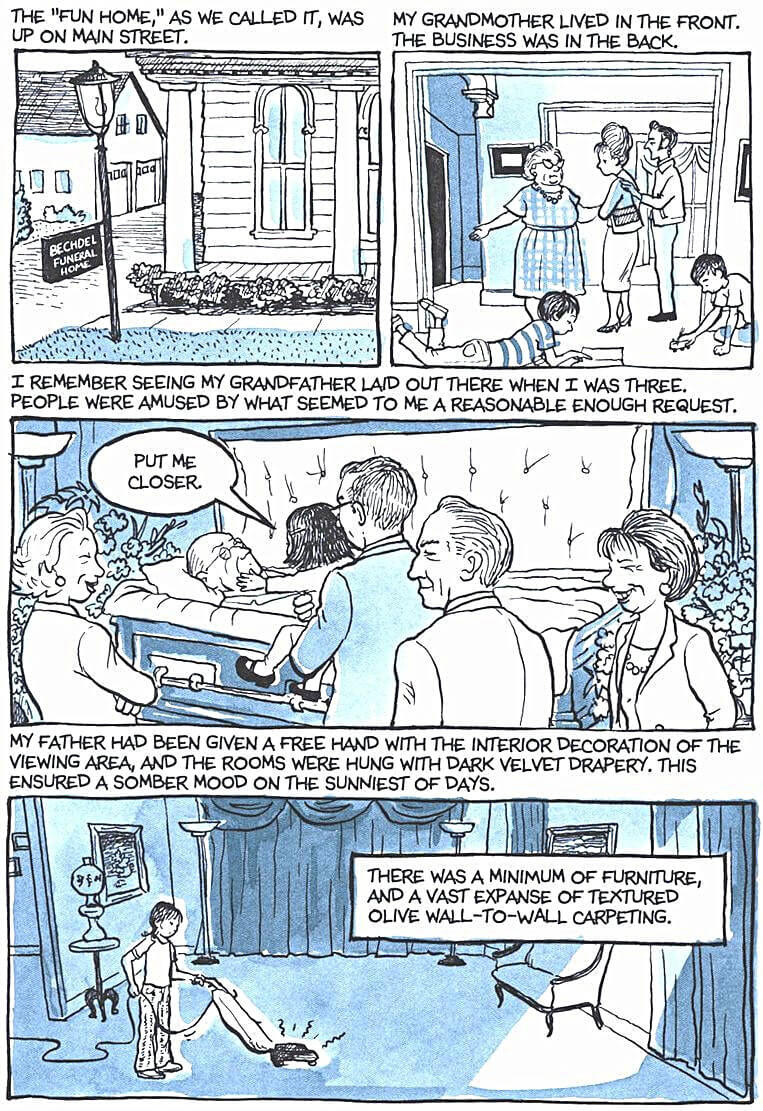 page 33 of fun home a family tragicomic graphic novel
