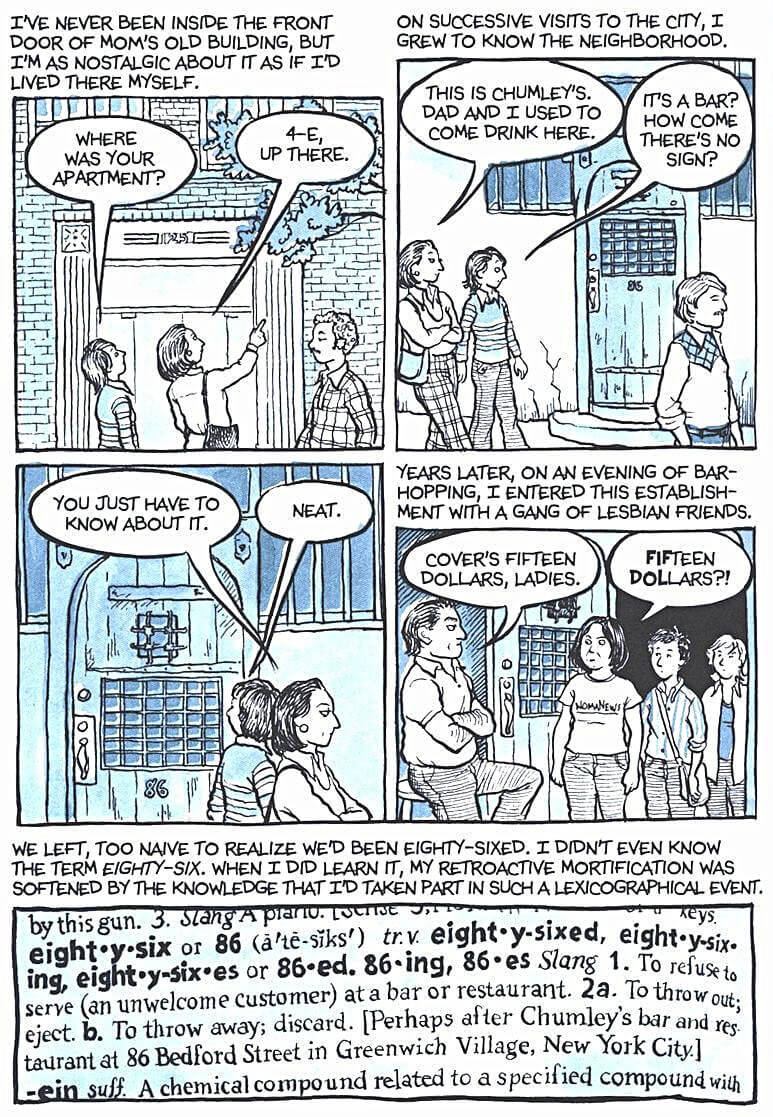 page 100 of fun home a family tragicomic graphic novel