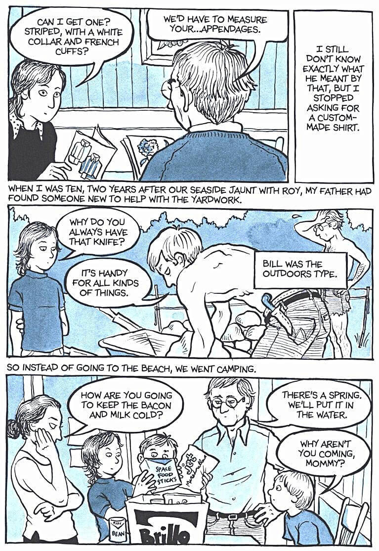 page 104 of fun home a family tragicomic graphic novel