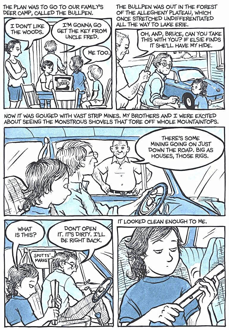 page 105 of fun home a family tragicomic graphic novel