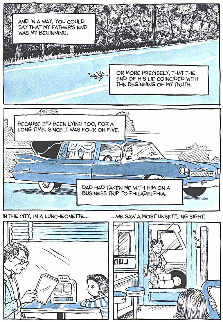 page 111 of fun home a family tragicomic graphic novel