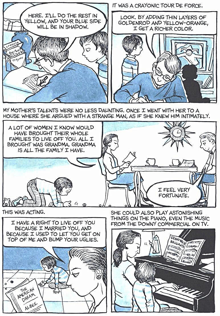 page 124 of fun home a family tragicomic graphic novel