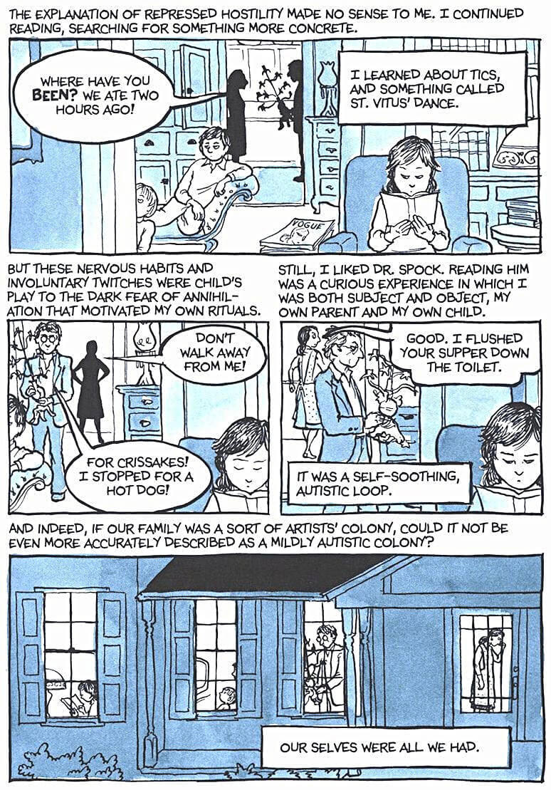 page 132 of fun home a family tragicomic graphic novel