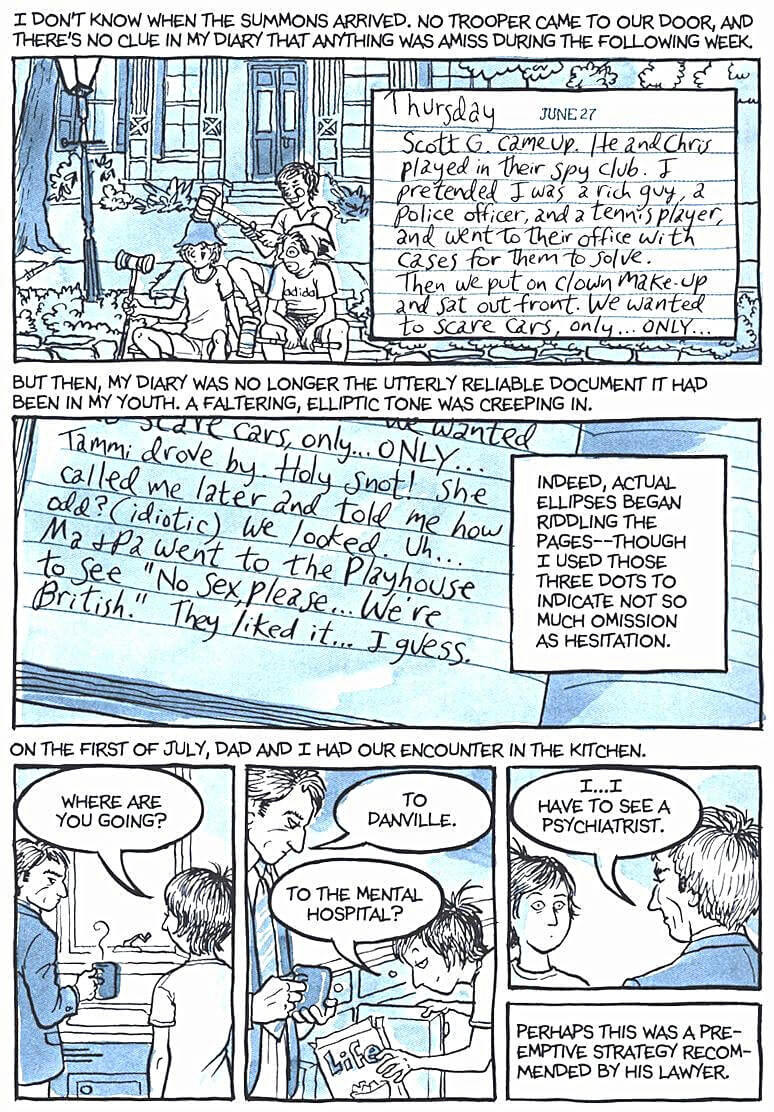 page 154 of fun home a family tragicomic graphic novel