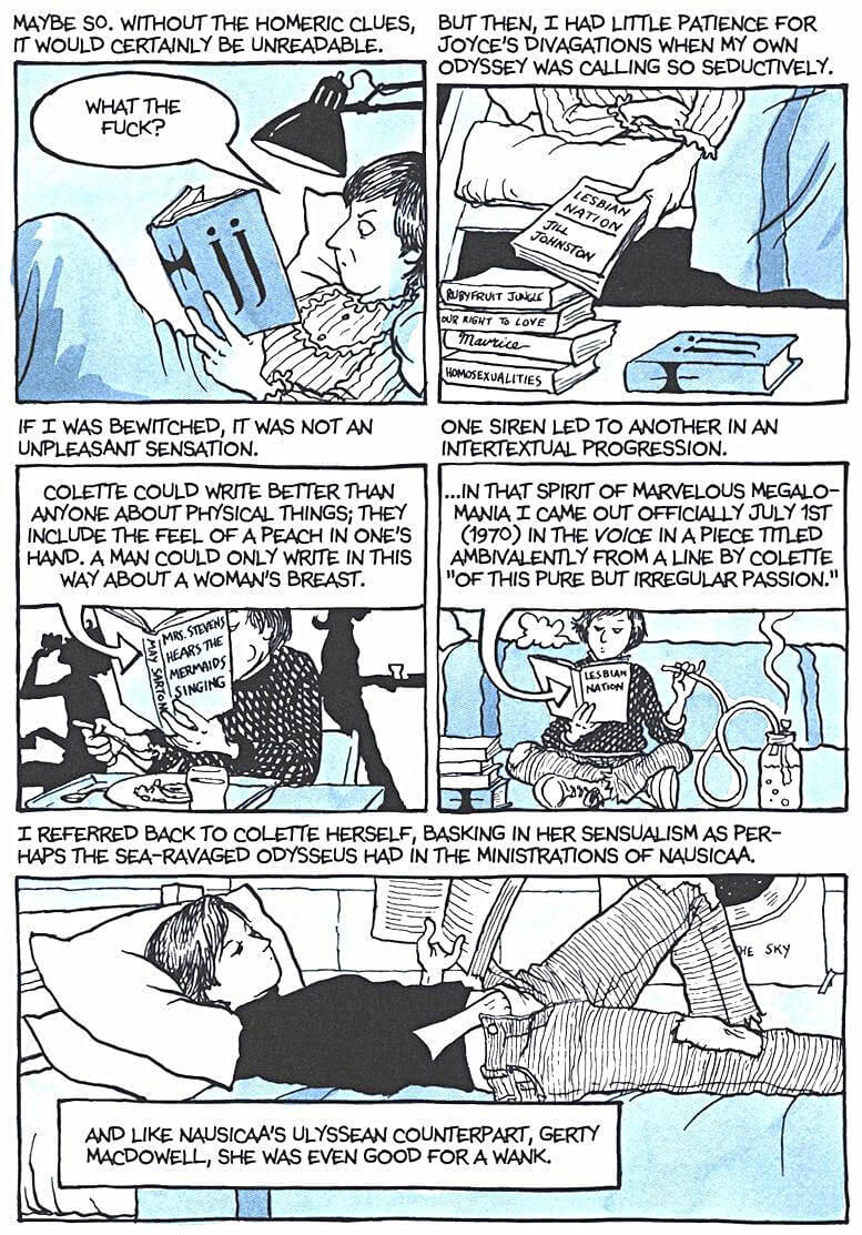 page 198 of fun home a family tragicomic graphic novel