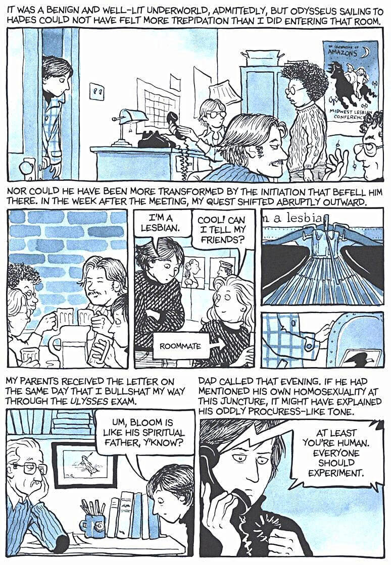 page 201 of fun home a family tragicomic graphic novel