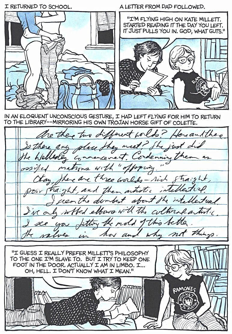 page 215 of fun home a family tragicomic graphic novel