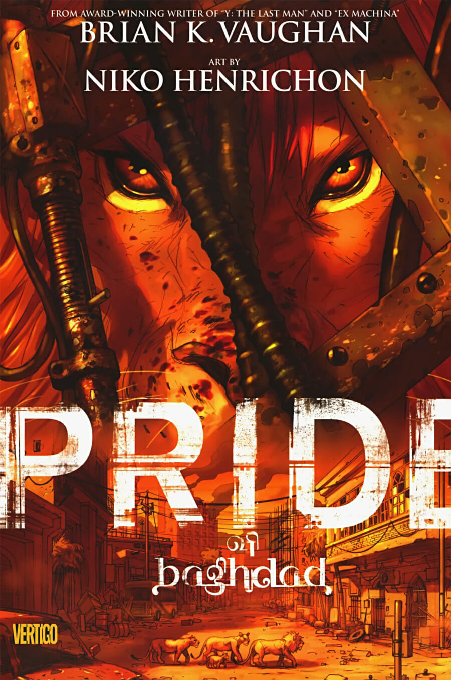 cover of pride of baghdad graphic novel