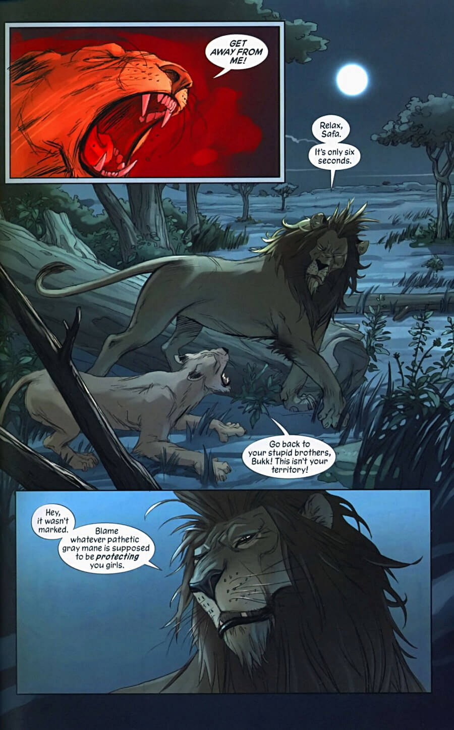 page 11 of pride of baghdad graphic novel