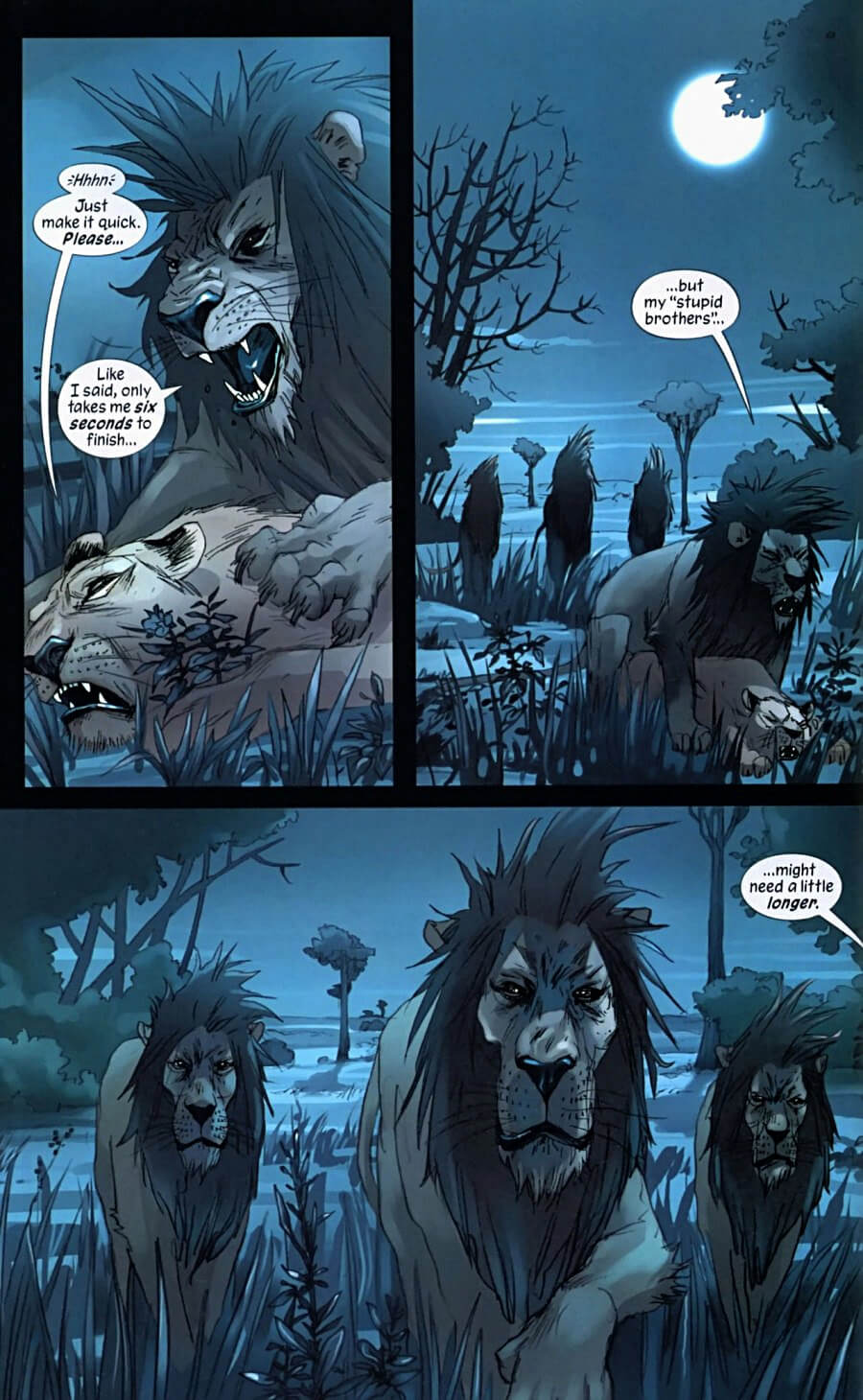page 14 of pride of baghdad graphic novel