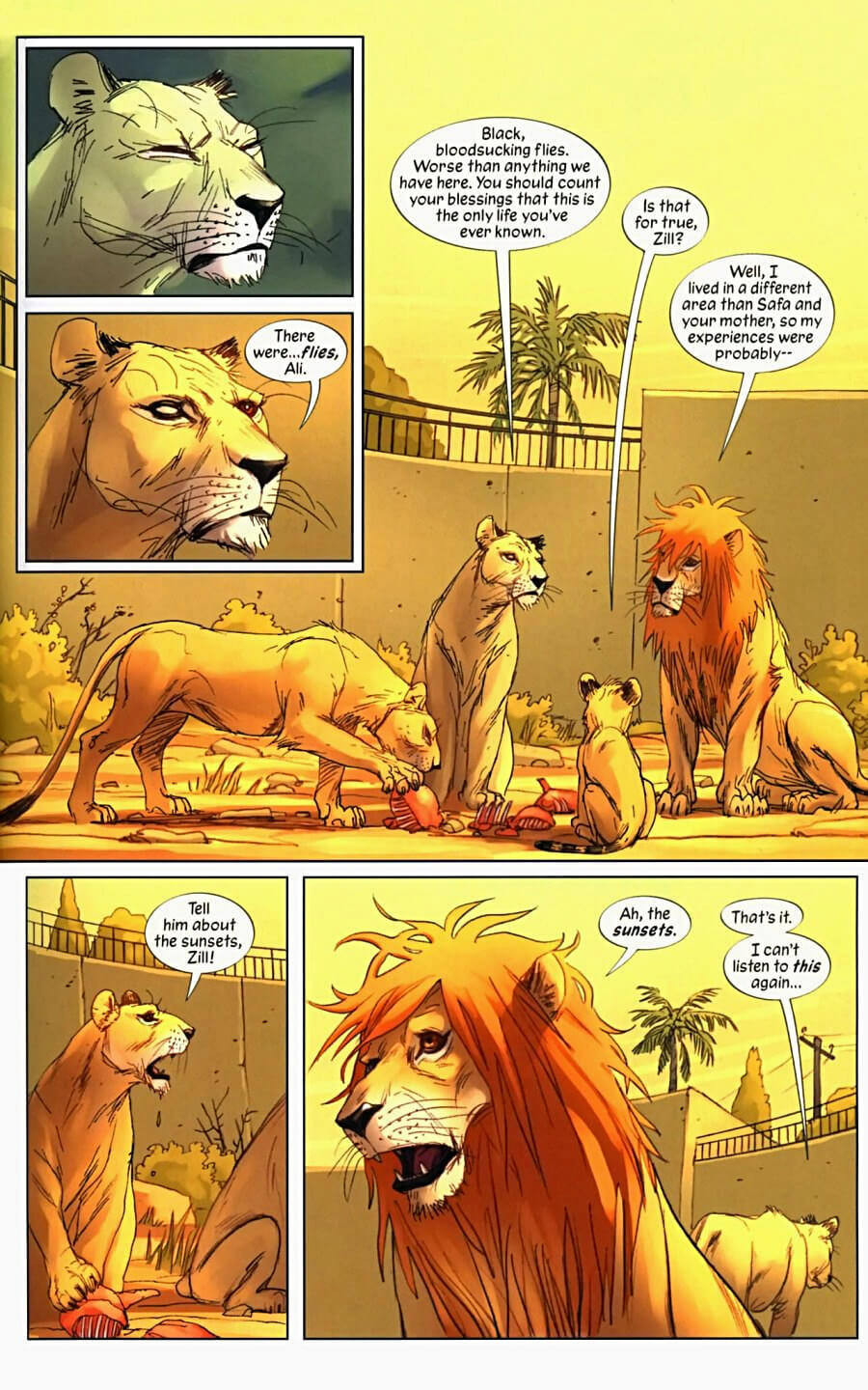 page 15 of pride of baghdad graphic novel