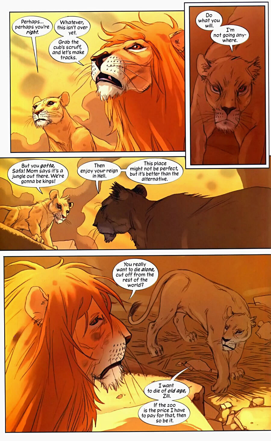 page 24 of pride of baghdad graphic novel