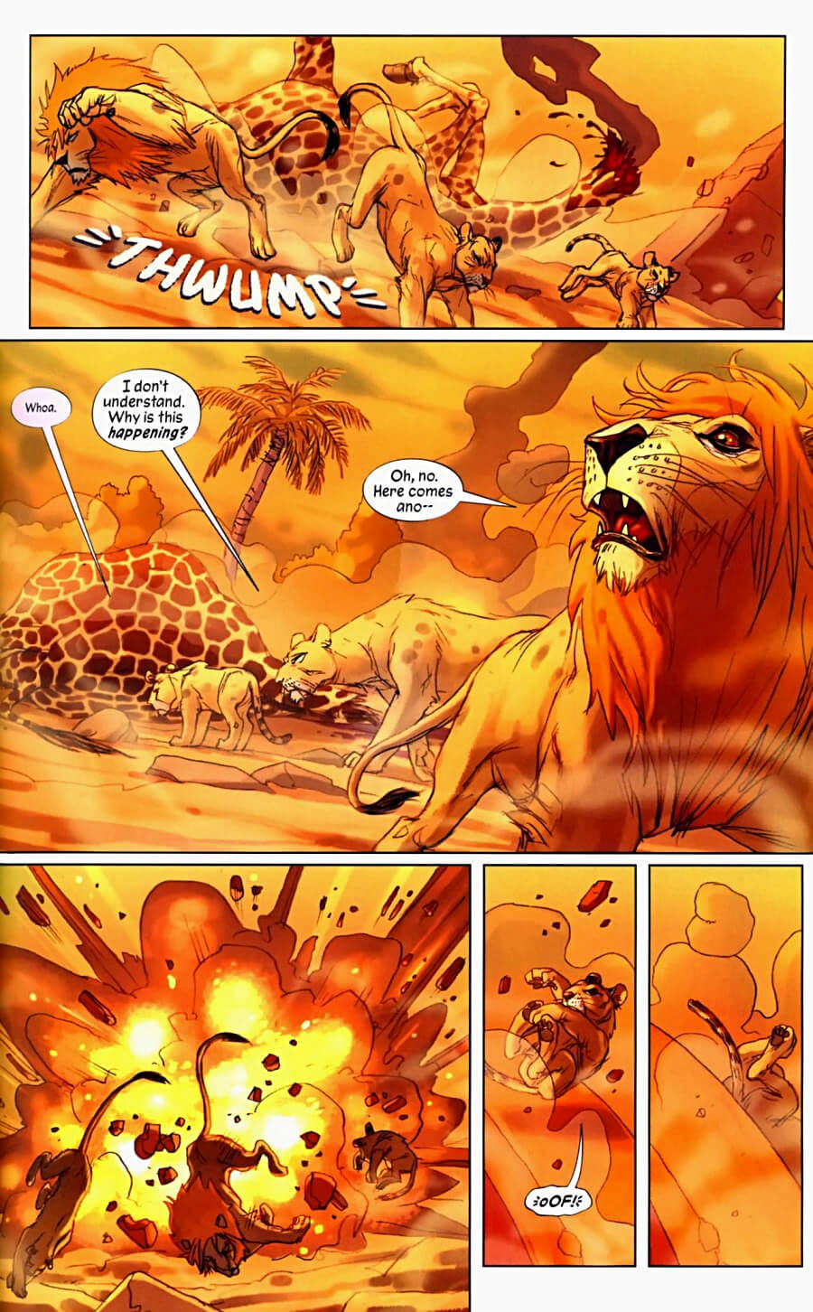 page 28 of pride of baghdad graphic novel