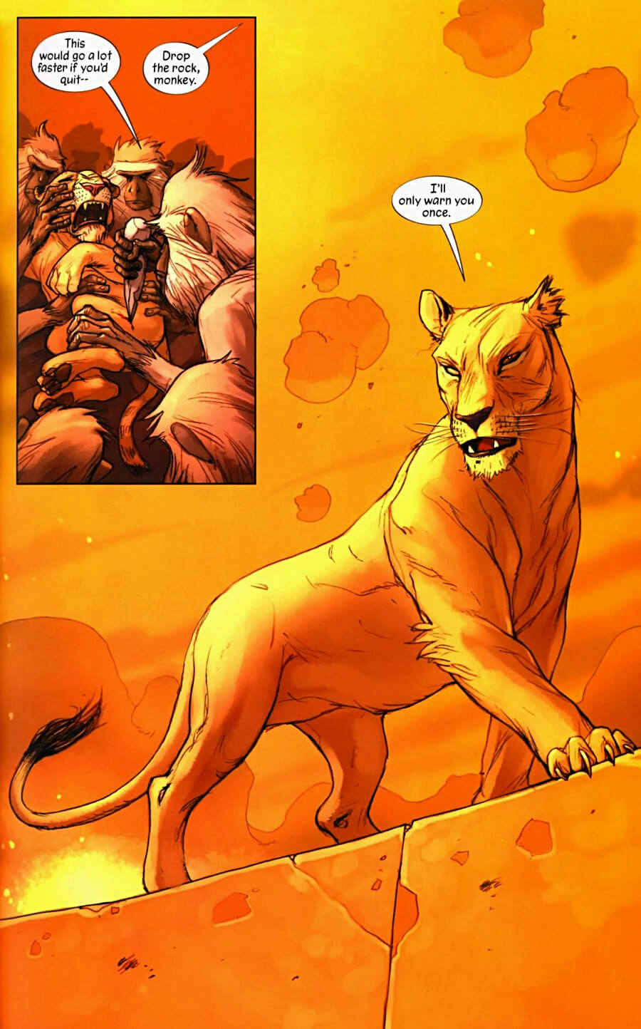 page 34 of pride of baghdad graphic novel