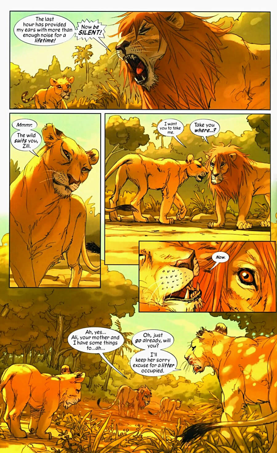 page 44 of pride of baghdad graphic novel