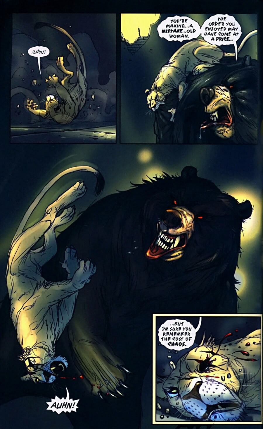 page 89 of pride of baghdad graphic novel