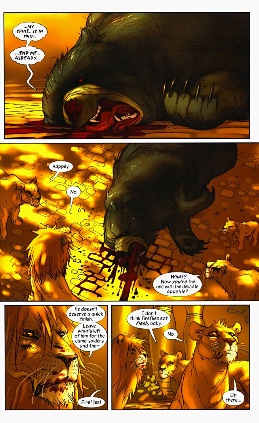 page 101 of pride of baghdad graphic novel