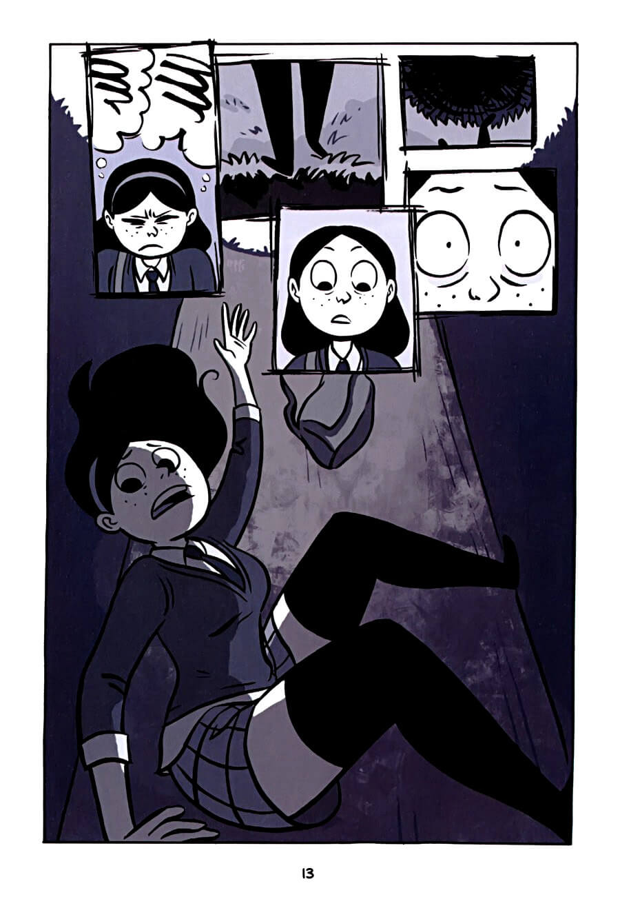 page 13 of anya's ghost graphic novel