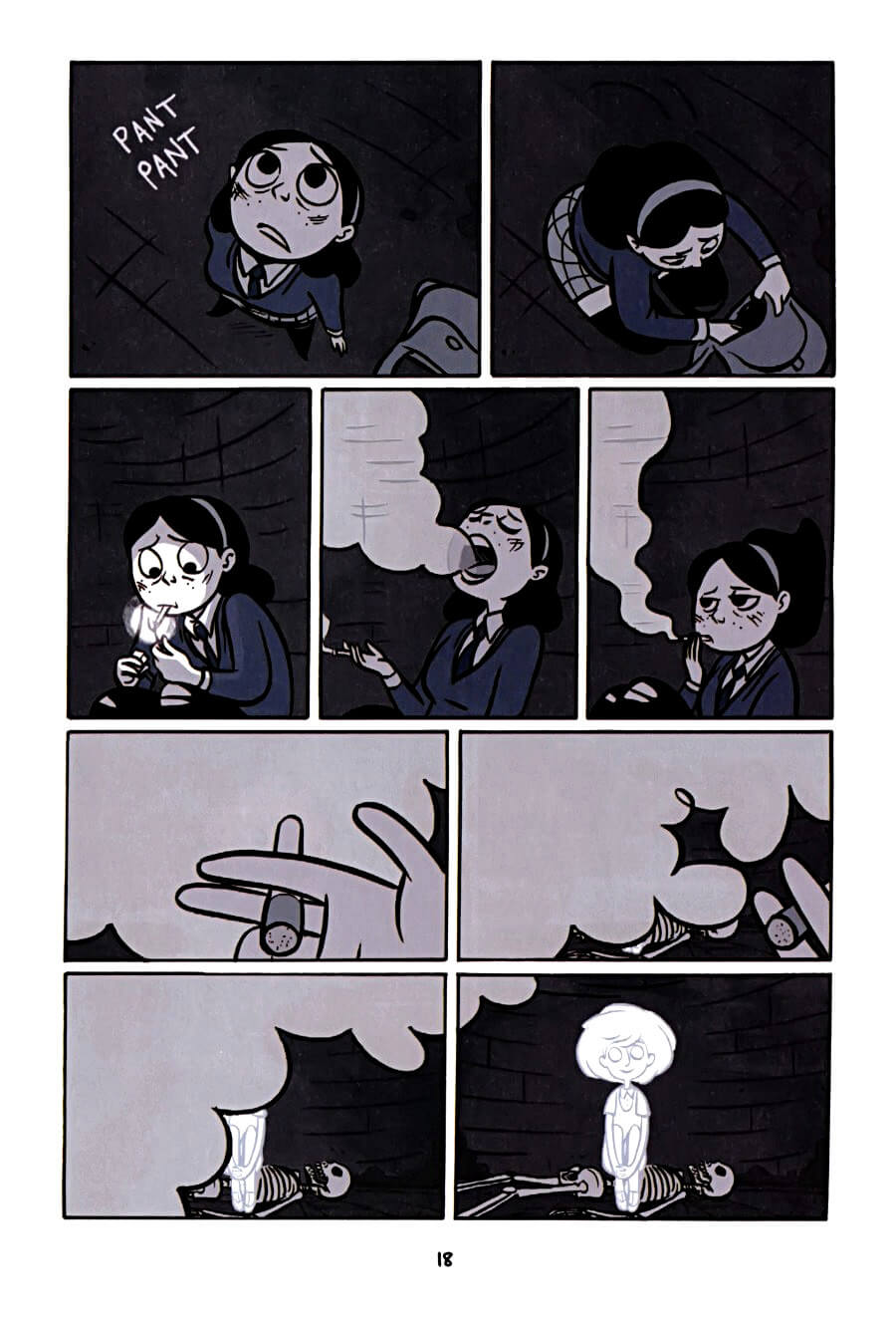 page 18 of anya's ghost graphic novel