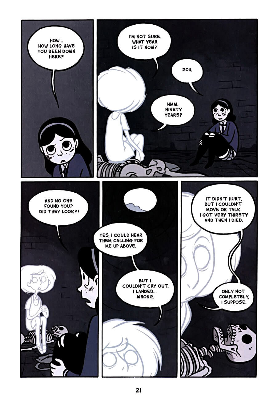 page 21 of anya's ghost graphic novel