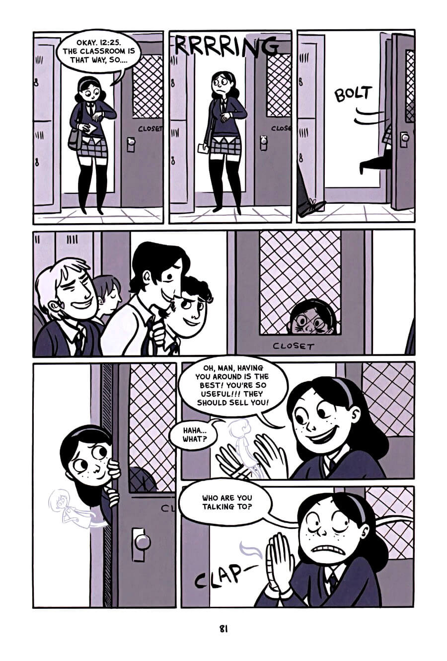 page 81 of anya's ghost graphic novel