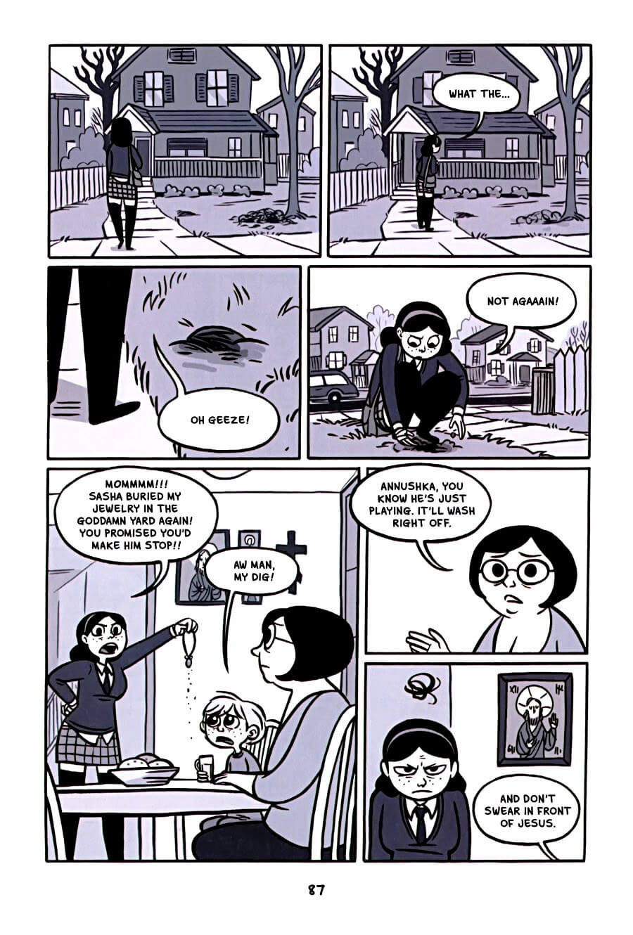 page 87 of anya's ghost graphic novel