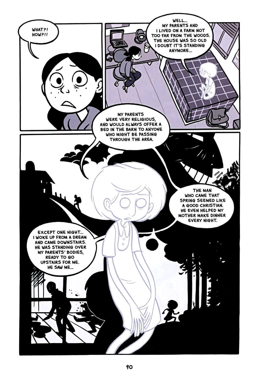 page 90 of anya's ghost graphic novel