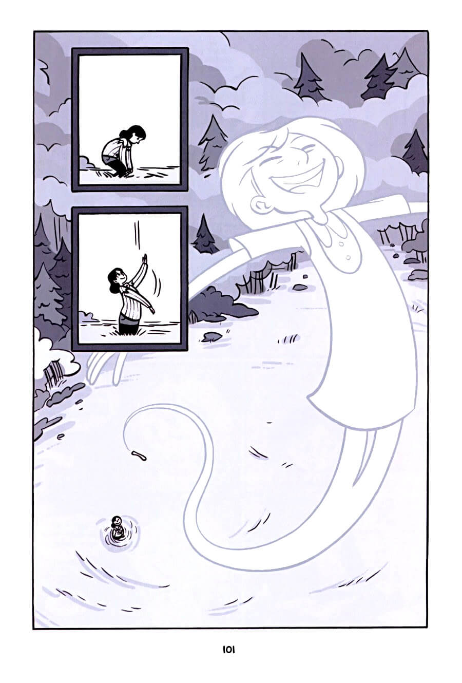 page 101 of anya's ghost graphic novel