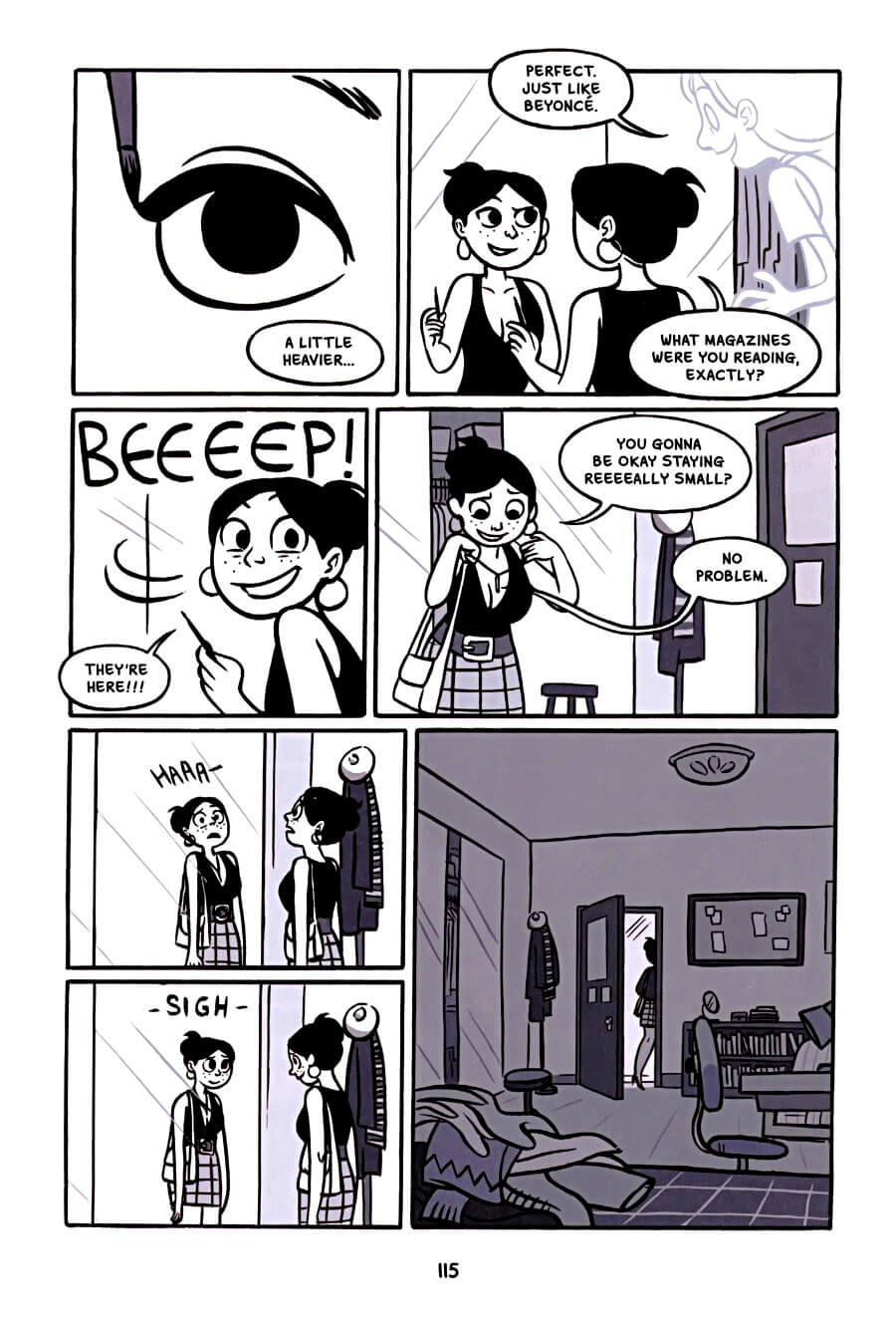 page 115 of anya's ghost graphic novel